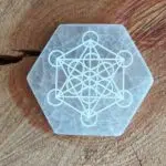 Dein-Seelenstein-Selenit-Platte-Metatron