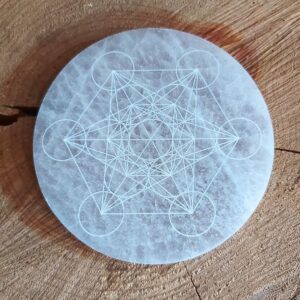 Dein-Seelenstein-Selenit-Platte-Metatron