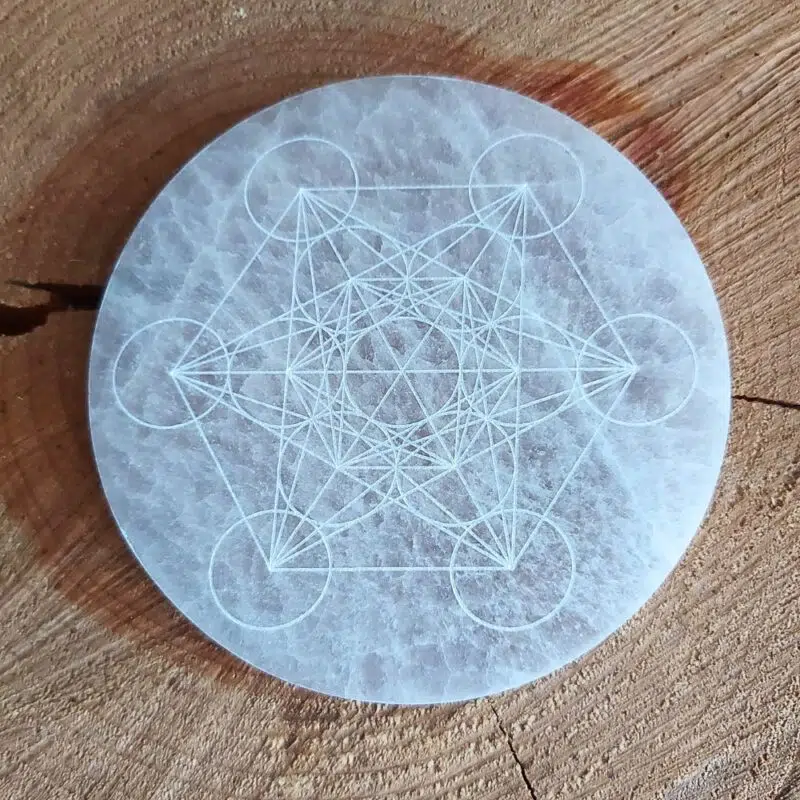 Dein-Seelenstein-Selenit-Platte-Metatron