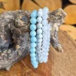 Seelenstein-Armbänder-Set-Beruhigung-Aquamarin-Howlith-Selenit