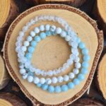 Seelenstein-Armbänder-Set-Beruhigung-Aquamarin-Howlith-Selenit