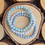 Seeleinstein-Armbänder-Set-Trauer-Angelit-Mondstein-Aquamarin