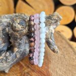 Seeleinstein-Armbänder-Set-Zuversicht-Rhodonit-Rosenquar-Mondstein
