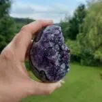 Seelenstein-Amethyst-Cluster-Ei
