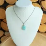 Seelenstein-Anhänger-Amazonit-Tropfen