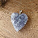 Seelenstein-Anhänger-Amethyst-Cluster-Herz