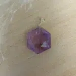 Seelenstein-Anhänger-Amethyst-Sechseck