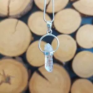 Seelenstein-Anhänger-Amethyst-Spitze-Rohstein-Silber