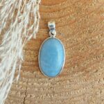 Seelenstein-Anhänger-Angelit-Silber