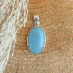 Seelenstein-Anhänger-Angelit-Silber