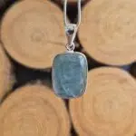 Seelenstein-Anhänger-Aquamarin-Silber