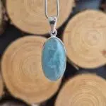 Seelenstein-Anhänger-Aquamarin-Silber