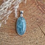 Seelenstein-Anhänger-Aquamarin-Silber
