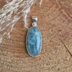Seelenstein-Anhänger-Aquamarin-Silber