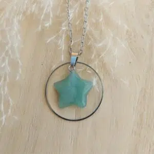 Seelenstein-Anhänger-Aventurin-gruen-Stern