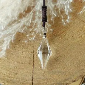 Seelenstein-Anhänger-Bergkristall-Doppelender