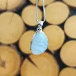 Seelenstein-Anhänger-Chalcedon-Silber