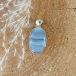 Seelenstein-Anhänger-Chalcedon-Silber