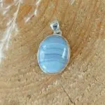 Seelenstein-Anhänger-Chalcedon-Silber