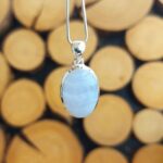 Seelenstein-Anhänger-Chalcedon-Silber