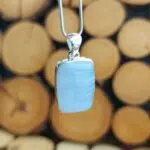 Seelenstein-Anhänger-Chalcedon-Silber