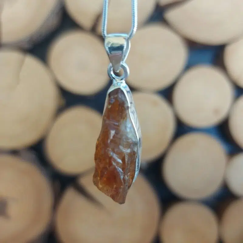 Seelenstein-Anhänger-Citrin-Silber