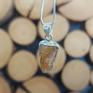 Seelenstein-Anhänger-Citrin-Silber