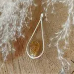 Seelenstein-Anhänger-Citrin-Tropfen