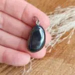 Seelenstein-Anhänger-Hämatit-Trommelstein
