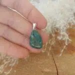 Seelenstein-Anhänger-Jadeit-Trommelstein