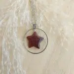 Seelenstein-Anhänger-Jaspis-rot-Stern