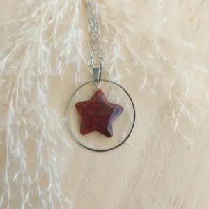 Seelenstein-Anhänger-Jaspis-rot-Stern