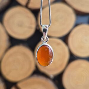 Seelenstein-Anhänger-Karneol-Silber