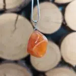 Seelenstein-Anhänger-Karneol-Trommelstein-1 Seelenstein-Anhänger-Karneol-Trommelstein