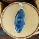 Seelenstein-Anhänger-Kyanit-blau-Silber