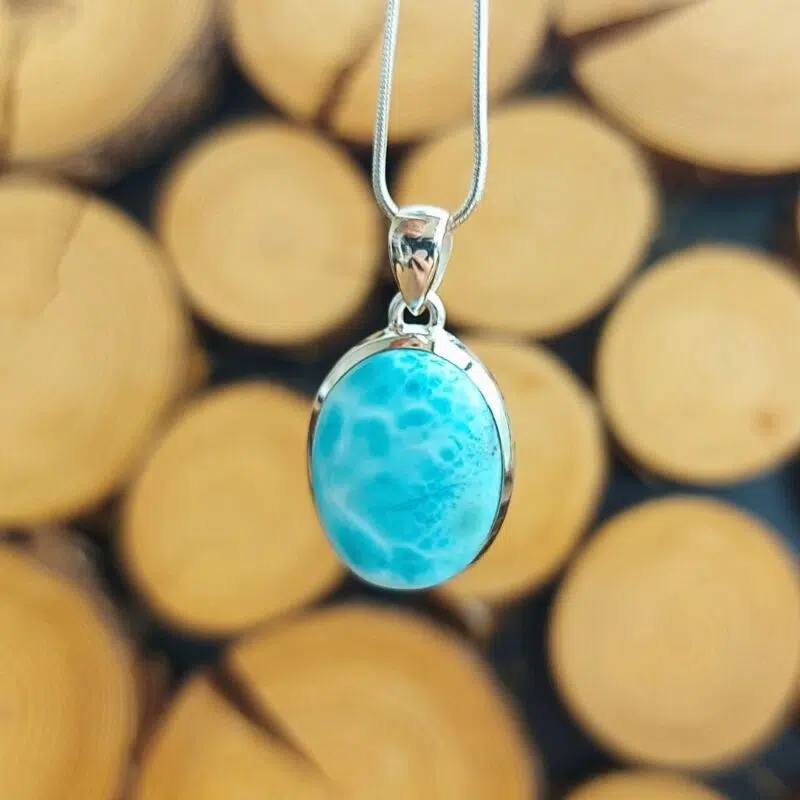 Seelenstein-Anhänger-Larimar-Silber