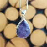 Seelenstein-Anhänger-Lepidolith-Silber