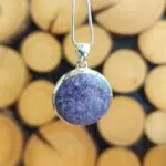 Seelenstein-Anhänger-Lepidolith-Silber