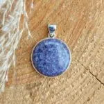 Seelenstein-Anhänger-Lepidolith-Silber