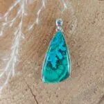 Seelenstein-Anhänger-Malachit-Chrysokoll-Silber-1-1 Seelenstein-Anhänger-Malachit-Chrysokoll-Silber