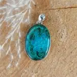 Seelenstein-Anhänger-Malachit-Chrysokoll-Silber-5-1 Seelenstein-Anhänger-Malachit-Chrysokoll-Silber