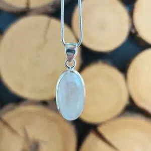 Seelenstein-Anhänger-Mondstein-Silber