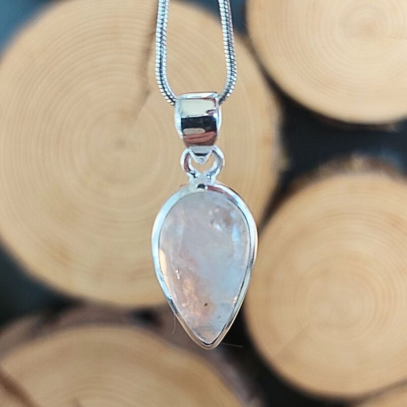 Seelenstein-Anhänger-Mondstein-Silber