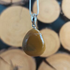 Seelenstein-Anhänger-Mookait-Trommelstein-Tropfen