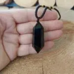 Seelenstein-Anhänger-Obsidian-Doppelender