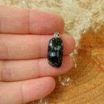 Seelenstein-Anhänger-Obsidian-Schneeflocke-Trommelstein