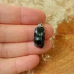 Seelenstein-Anhänger-Obsidian-Schneeflocke-Trommelstein