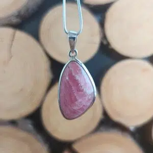 Seelenstein-Anhänger-Rhodochrosit-Silber