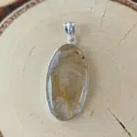 Seelenstein-Anhänger-Rutilquarz-Silber