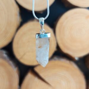 Seelenstein-Anhänger-Rutilquarz-Spitze